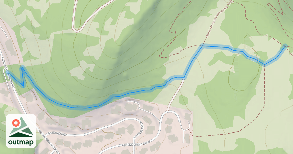 Map of April Mountain Trail