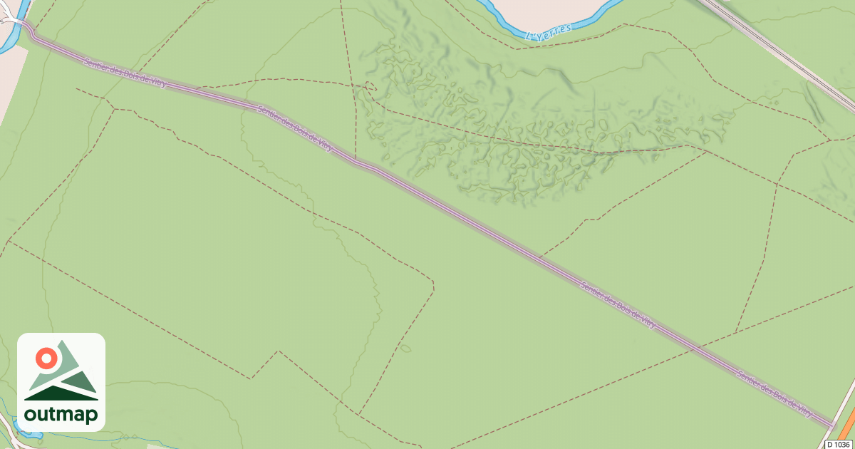 Map of Sentier des Bois de Vitry