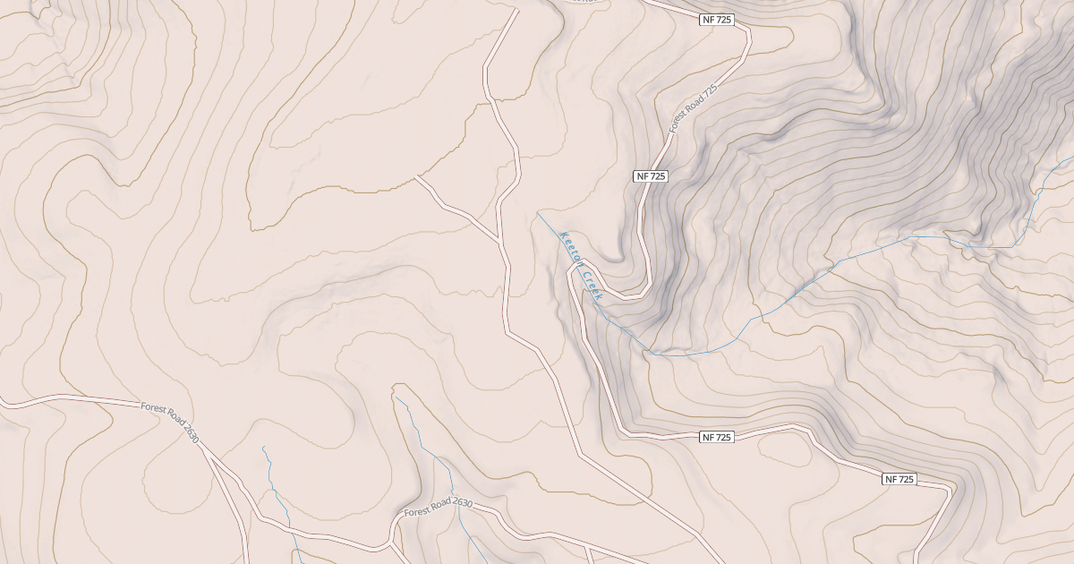 Map preview of USFS National Forest System Roads {EBF858B8-1A7D-4F8E-8C8C-F7A46AD51422}