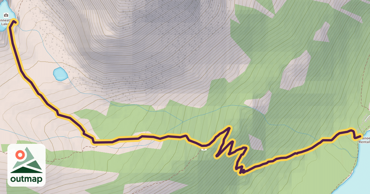 Map of Larch Valley Trail