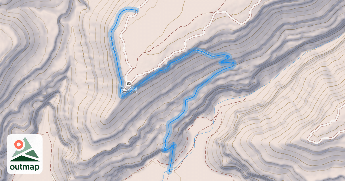 Map of Cliffs Trail