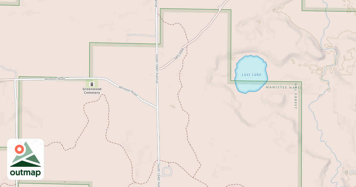 Map of HORSESHOE MOTORCYCLE TRAIL