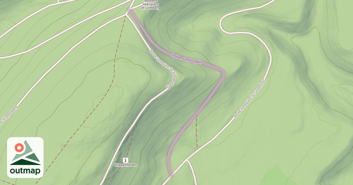 Map of Soldier Lloyd's path