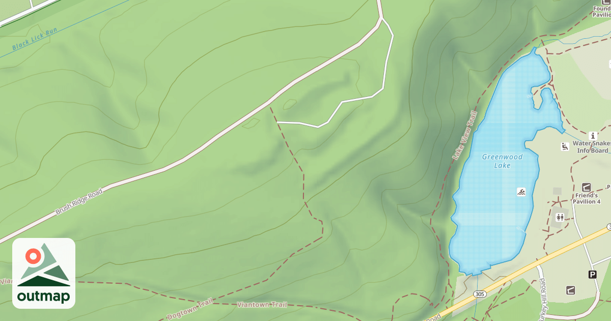 Map of Greenwood Furnace State Park Trails