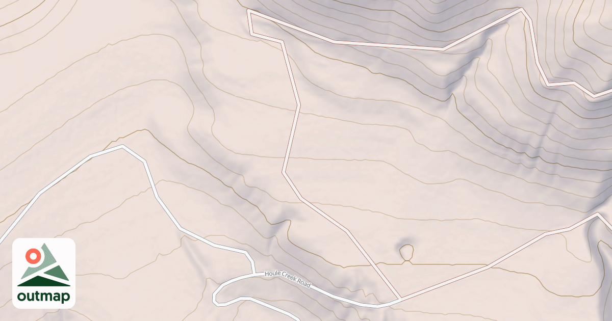 Map of HOULE CREEK