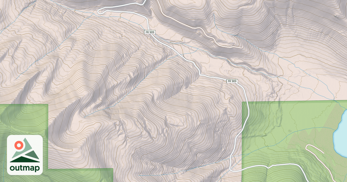 Map of CYCLONE CREEK MORAN CREEK