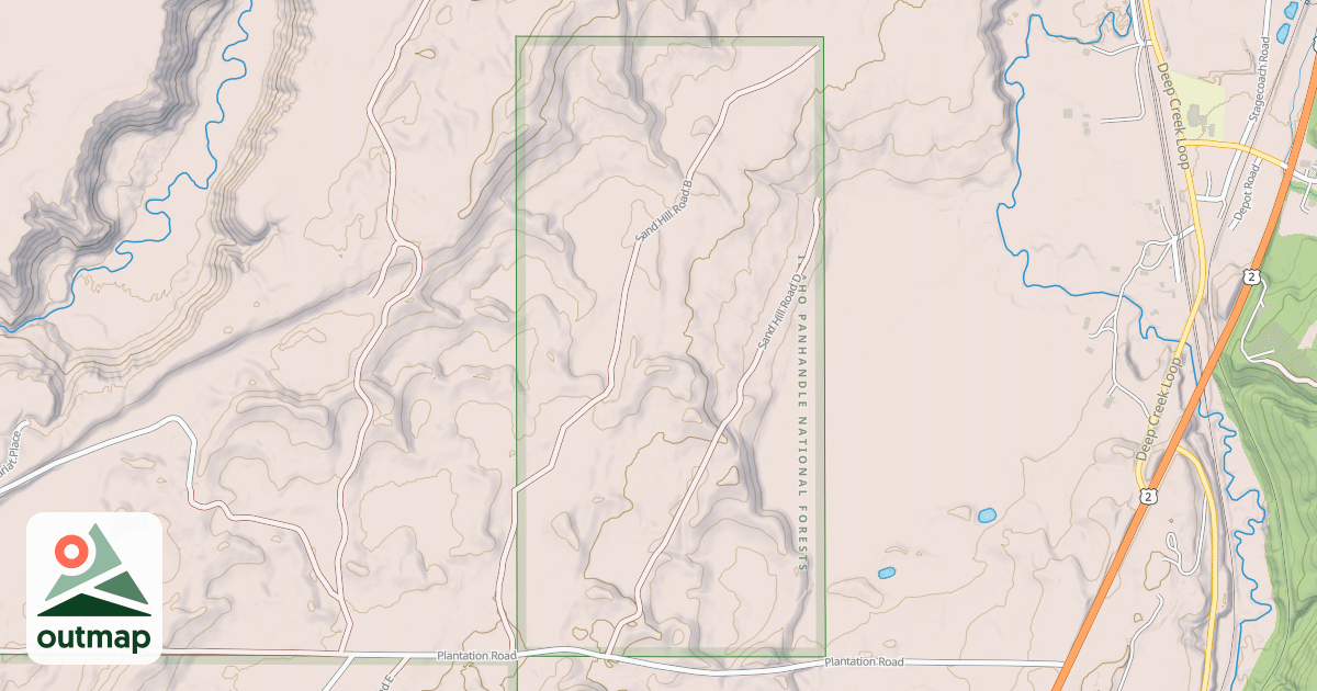 Map of SAND HILL B