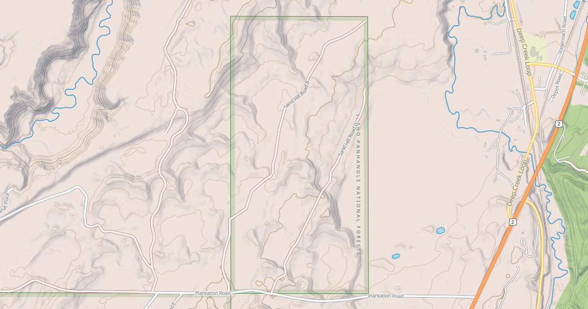 Map preview of SAND HILL B