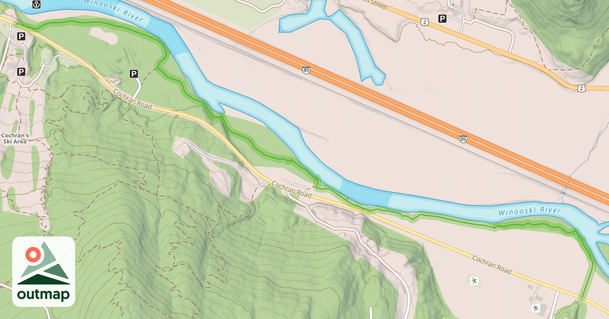 Map of Warren and Ruth Beeken Rivershore Trail