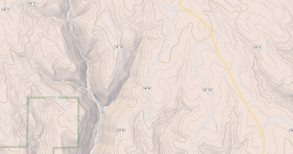 Map preview of USFS Motor Vehicle Use Map Roads {49E2A7B0-06FE-430B-8970-94344918B31F}