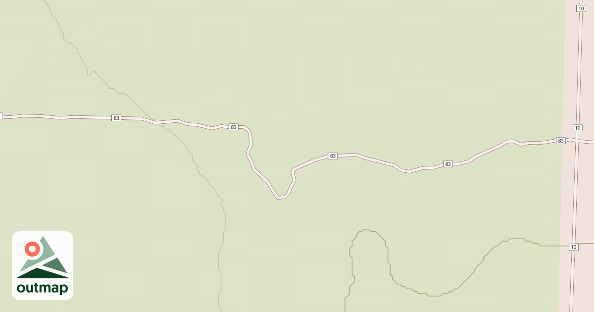 Map of Millican Plateau Tr 83