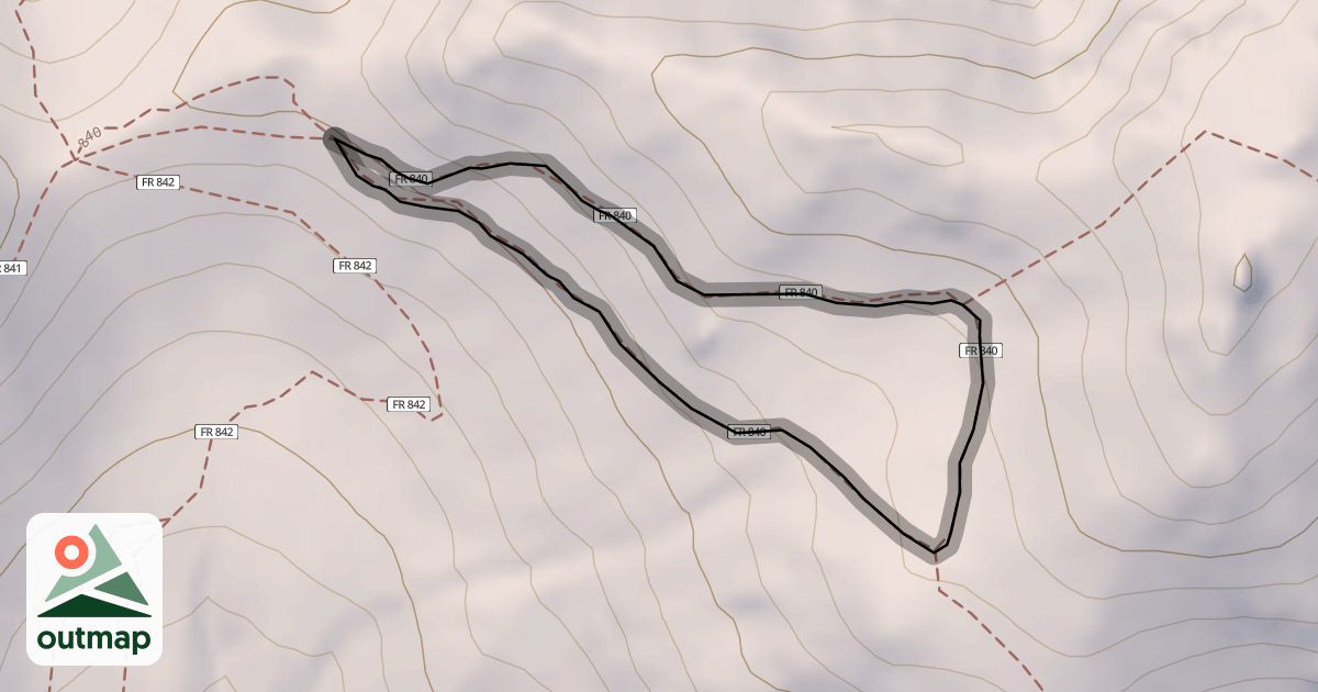 Map of Baughman'S Saddle Single Track Trail