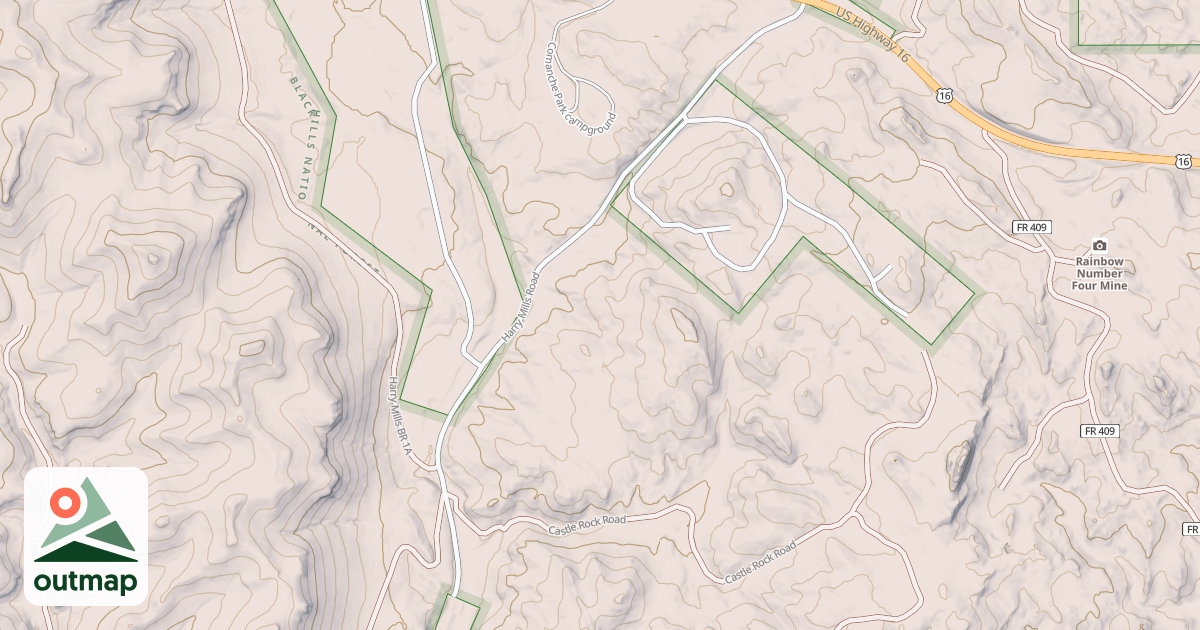Map of HARRY MILLS