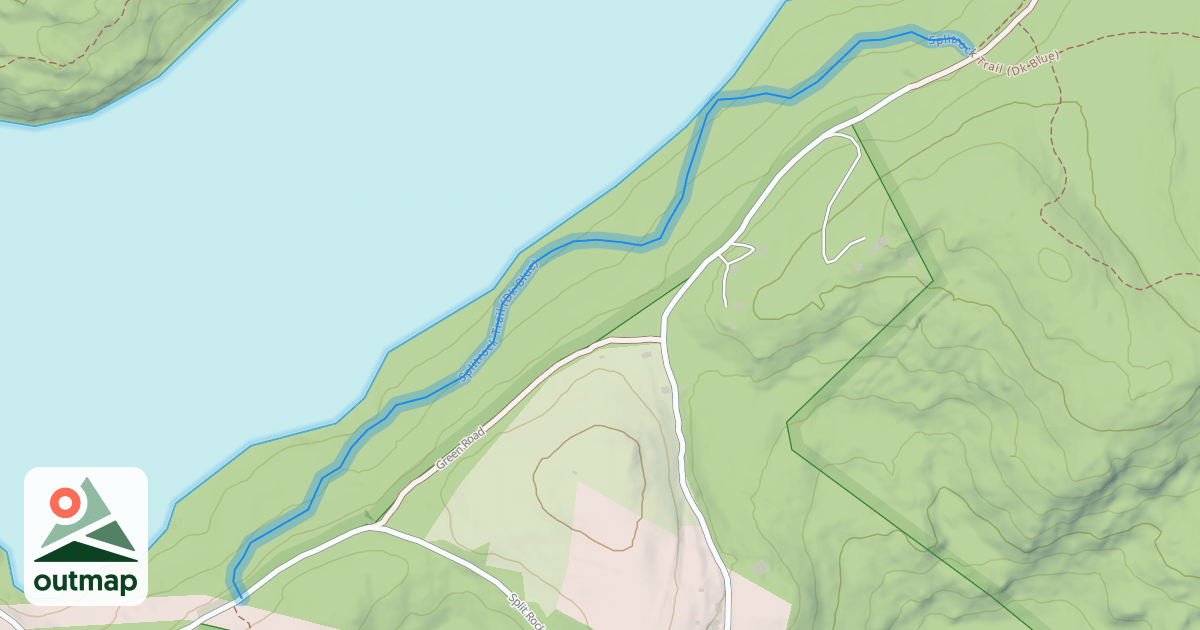 Map of Splitrock Trail (Dk Blue)