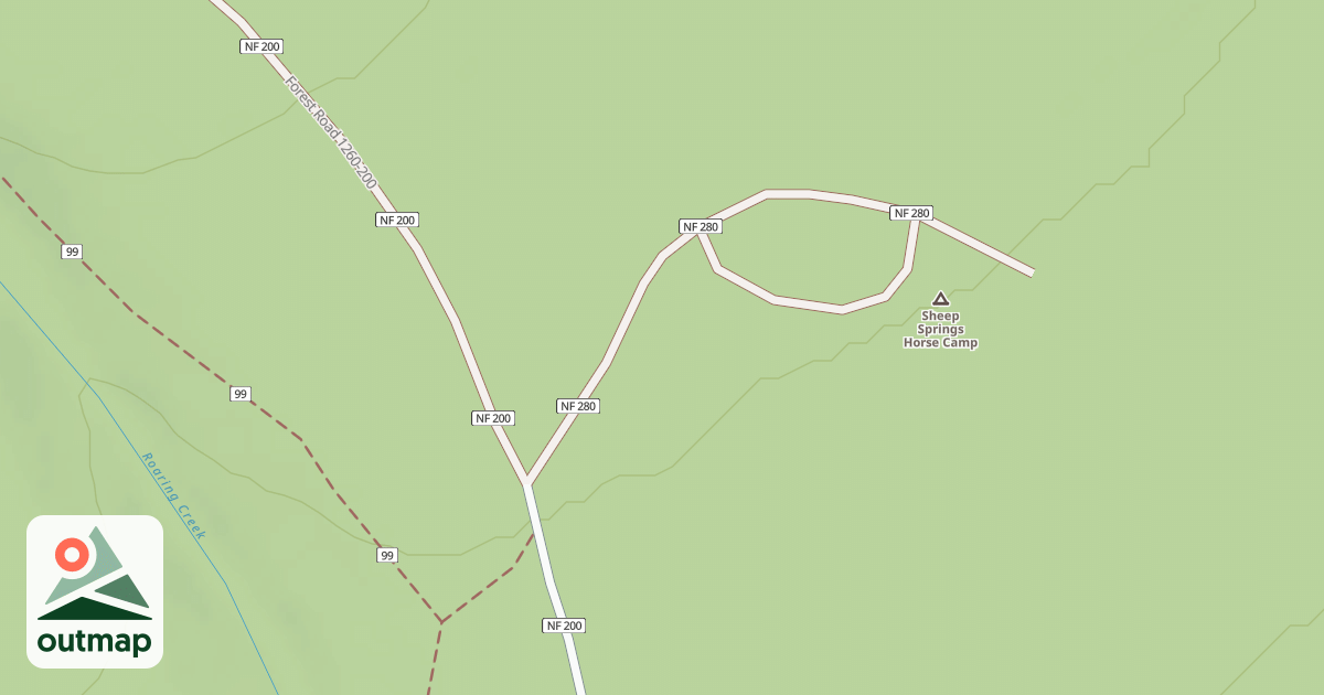 Map of SHEEP SPRING HC