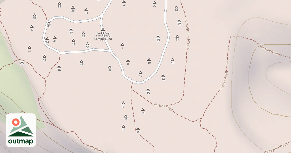 Map of Fort Ebey Road