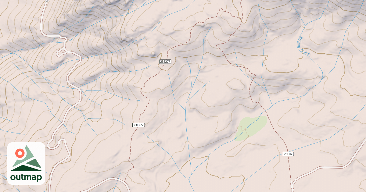Map of BROWNS MEADOW