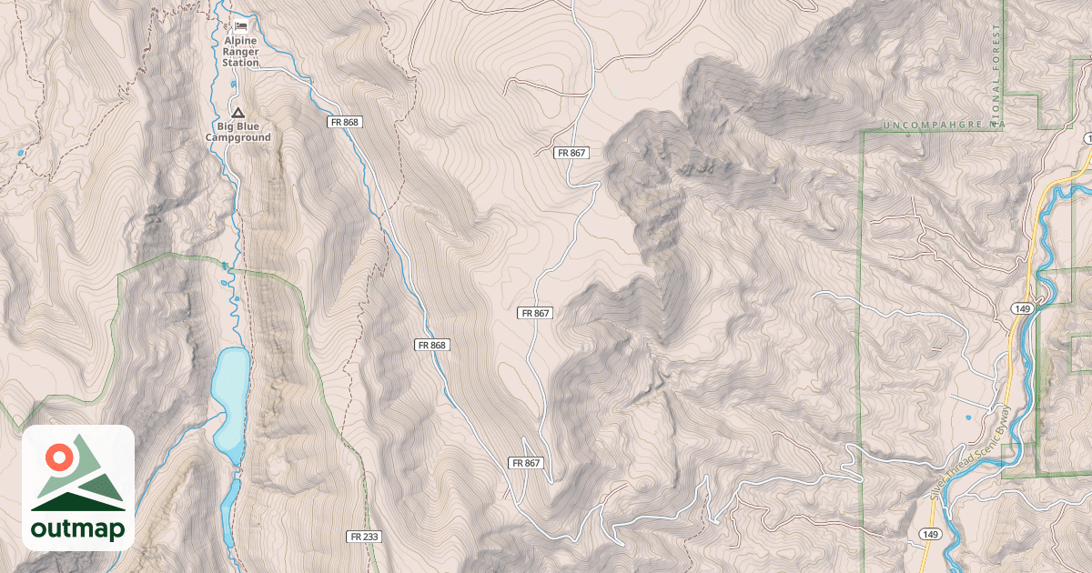 Map of Alpine Snowmobile
