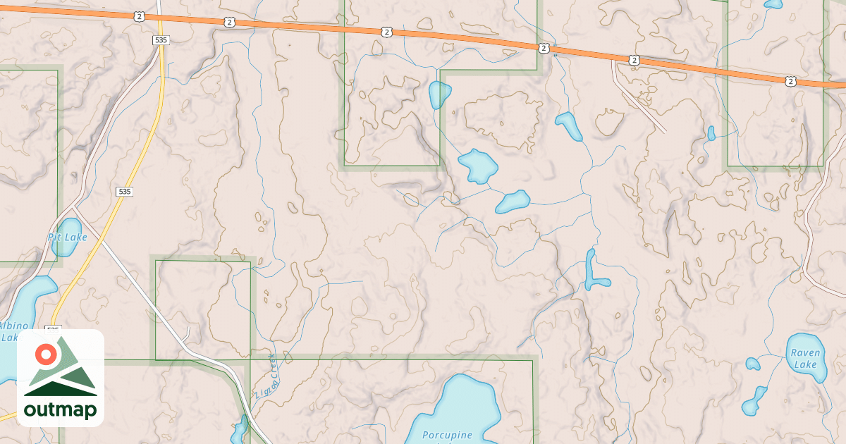 Map of USFS Motor Vehicle Use Map Trails 23441