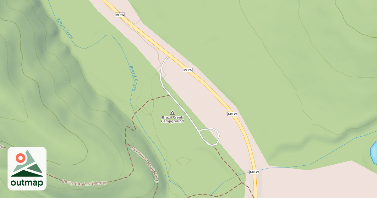 Map of BRAZIL CREEK REC AREA
