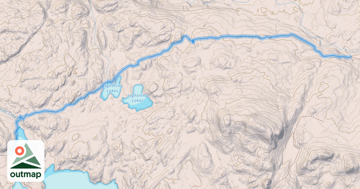 Map of Scab Creek Trail
