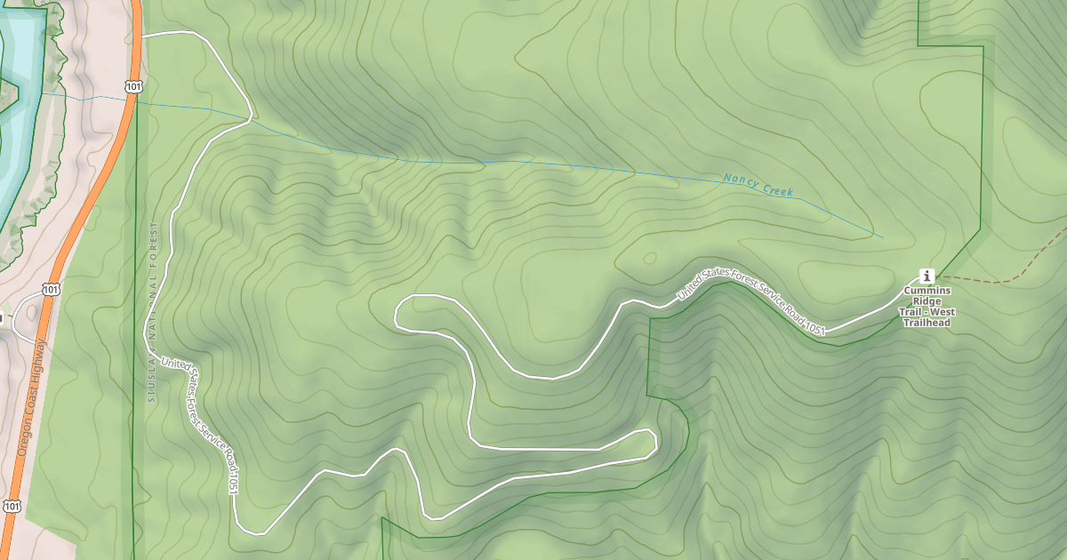 Map preview of CUMMINS RIDGE