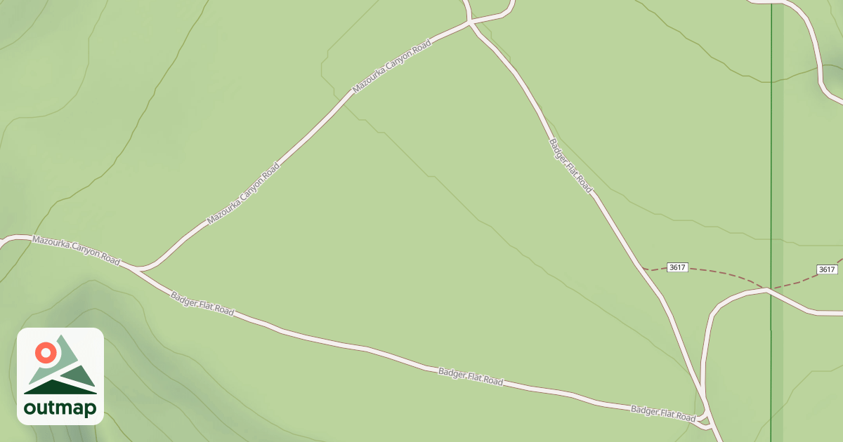 Map of BADGER FLAT