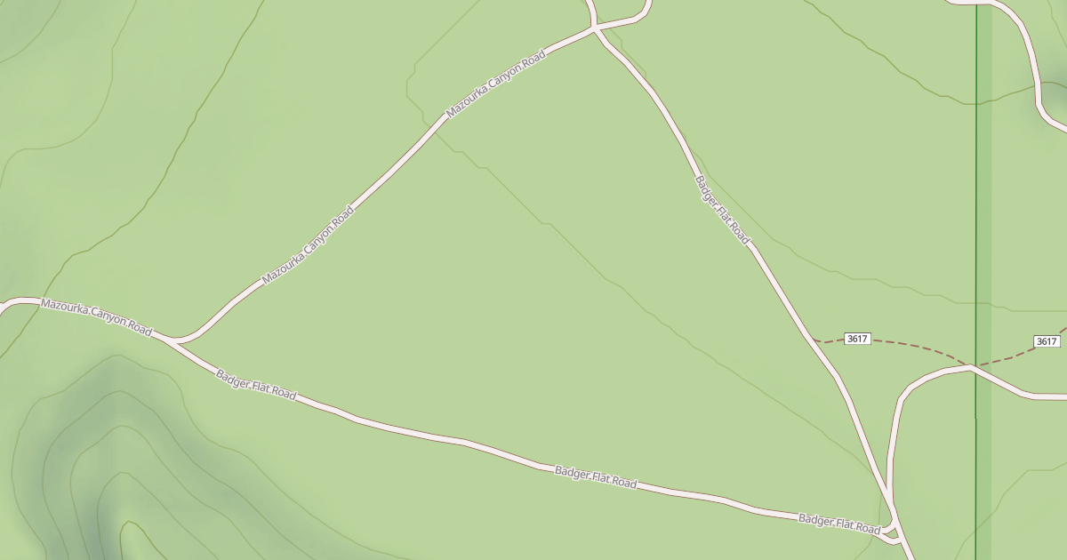 Map preview of BADGER FLAT