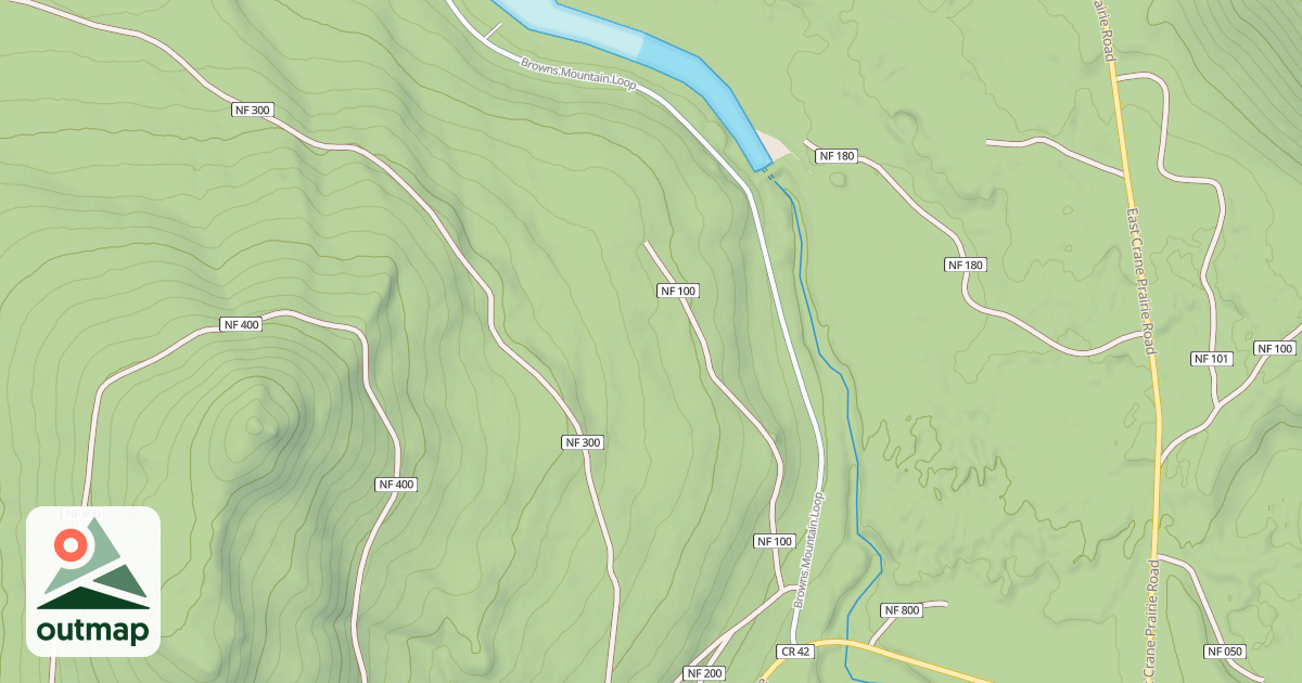 Map of BROWNS MTN LOOP
