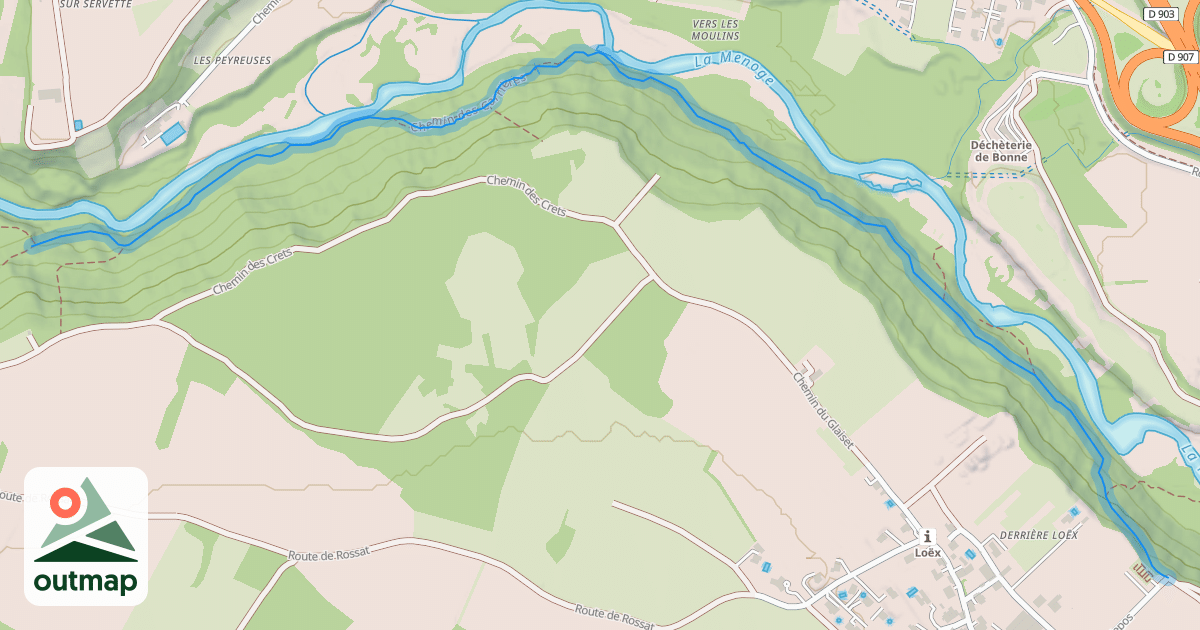 Map of Chemin des Carrières