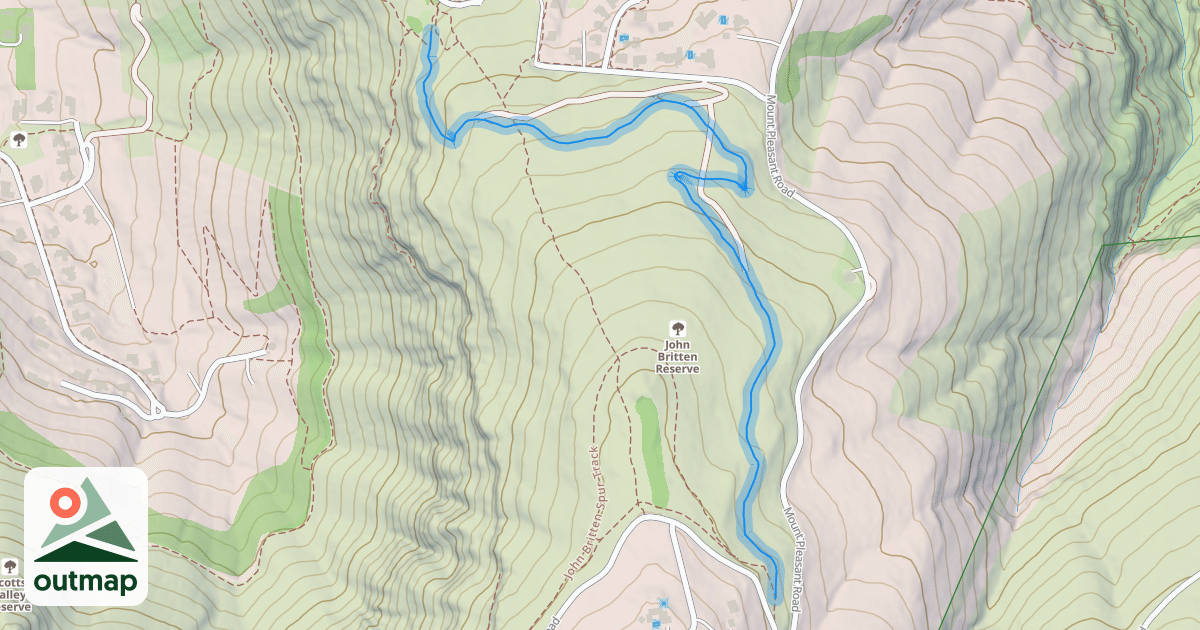 Map of Britten Reserve Track