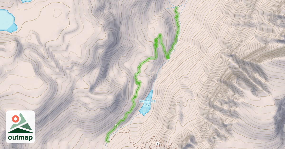 Map of West Fork Rock Creek Trail