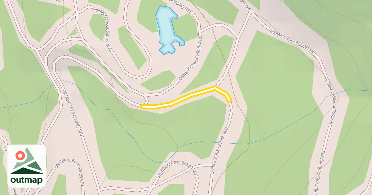 Map of Olympic Cross-Country Red