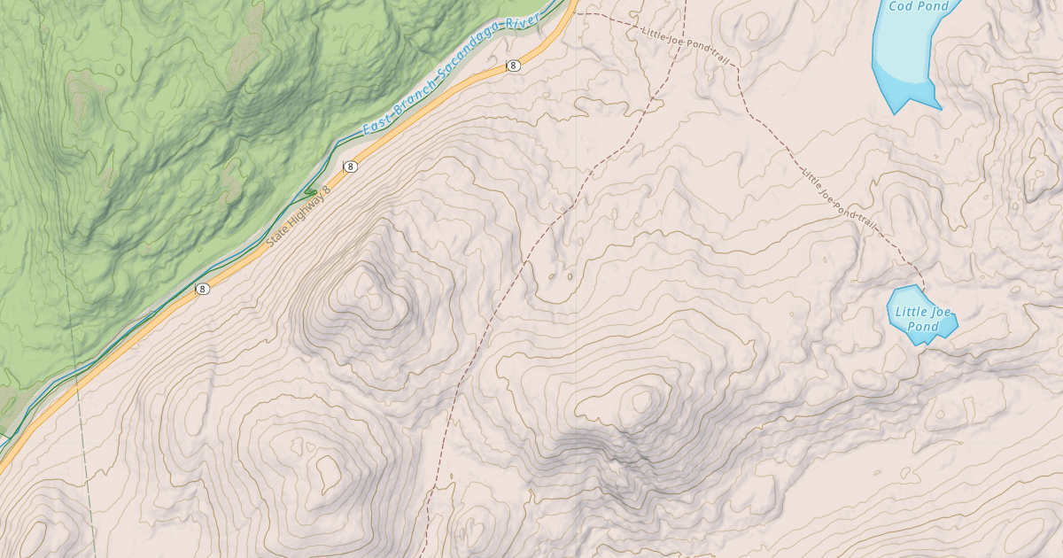Map preview of Moose Mountain Trail
