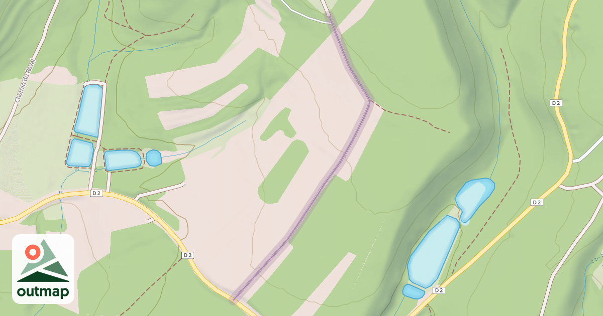 Map of Chemin des Champs Fleury