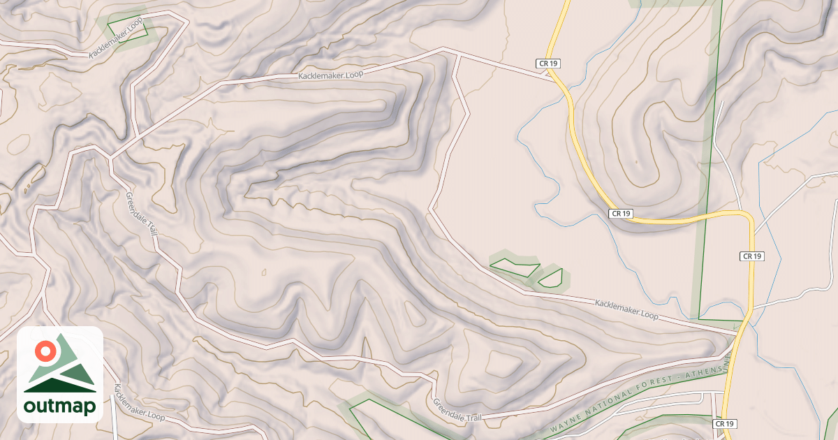 Map of Greendale Trail