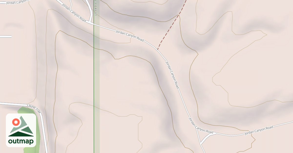 Map of JORDAN CANYON ACCESS