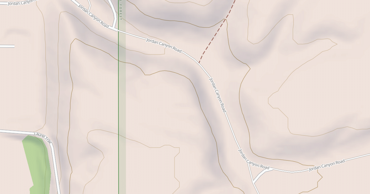 Map preview of JORDAN CANYON ACCESS