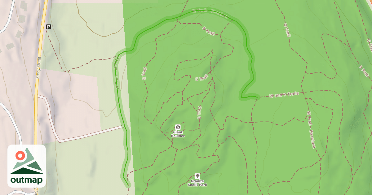 Map of W Trail - Circolara