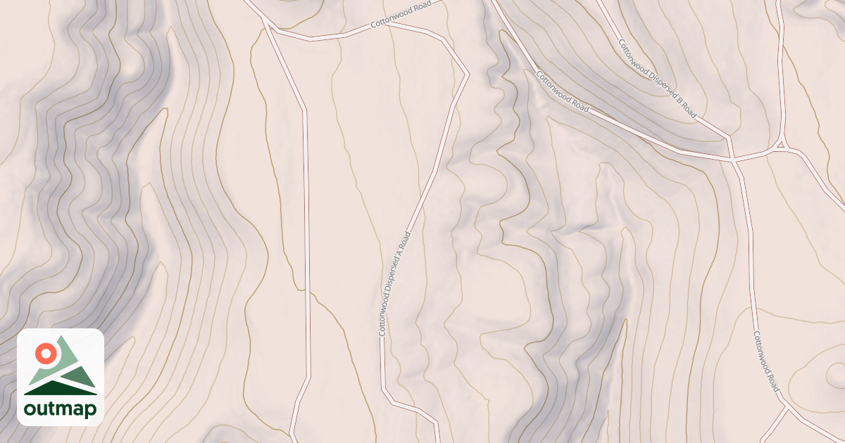Map of COTTONWOOD DISPERSED A