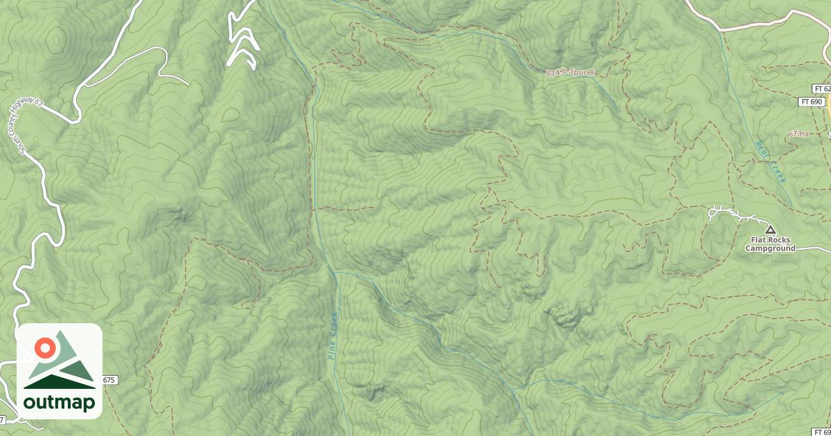 Map of Flatrock