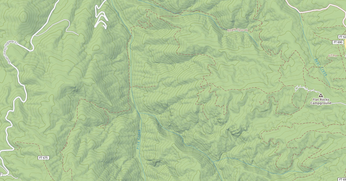 Map preview of Flatrock