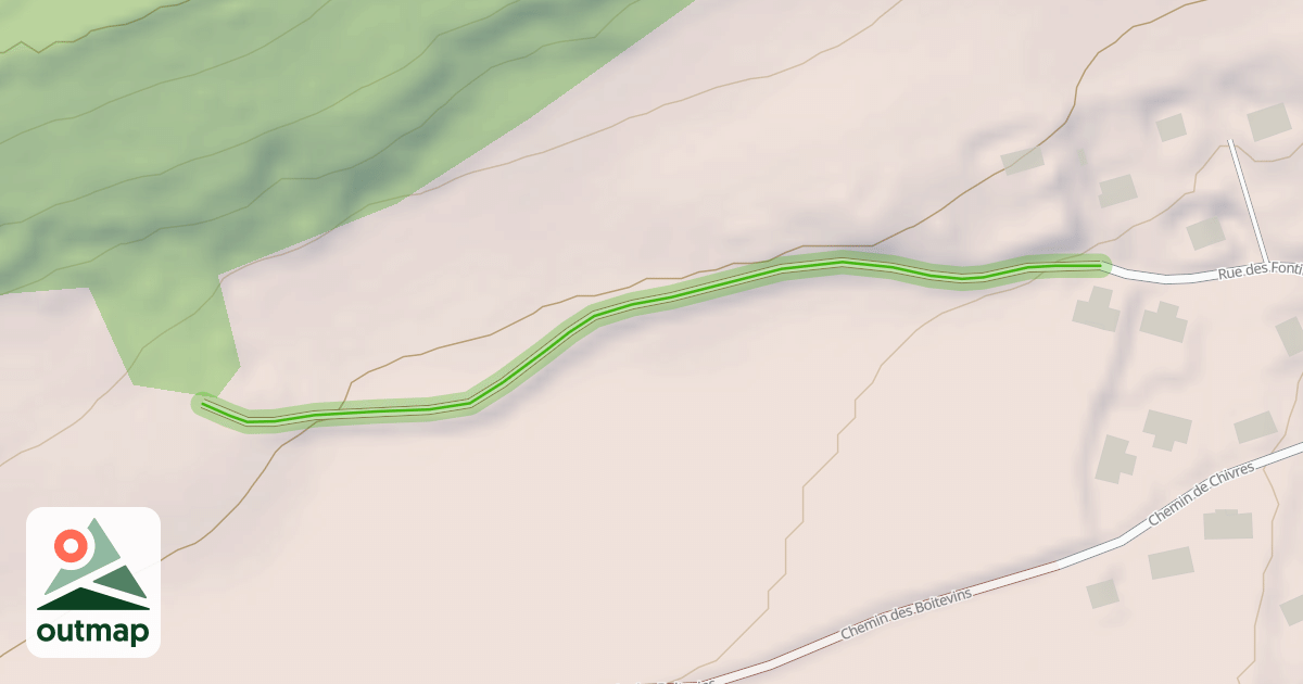 Map of Chemin du dessus de la ville