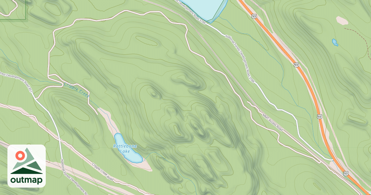 Map of DICKEY RIDGE