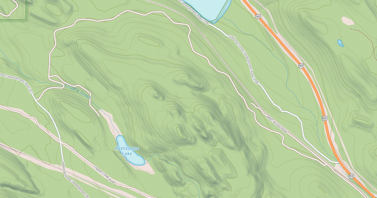 Map preview of DICKEY RIDGE