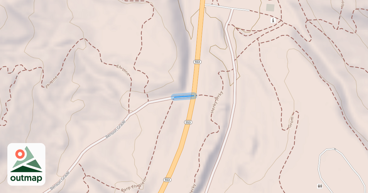Map of Benson Grade