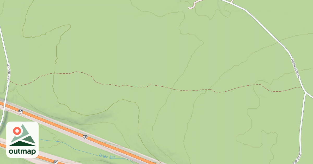 Map of S.B. Elliott State Park Snowmobile Trails