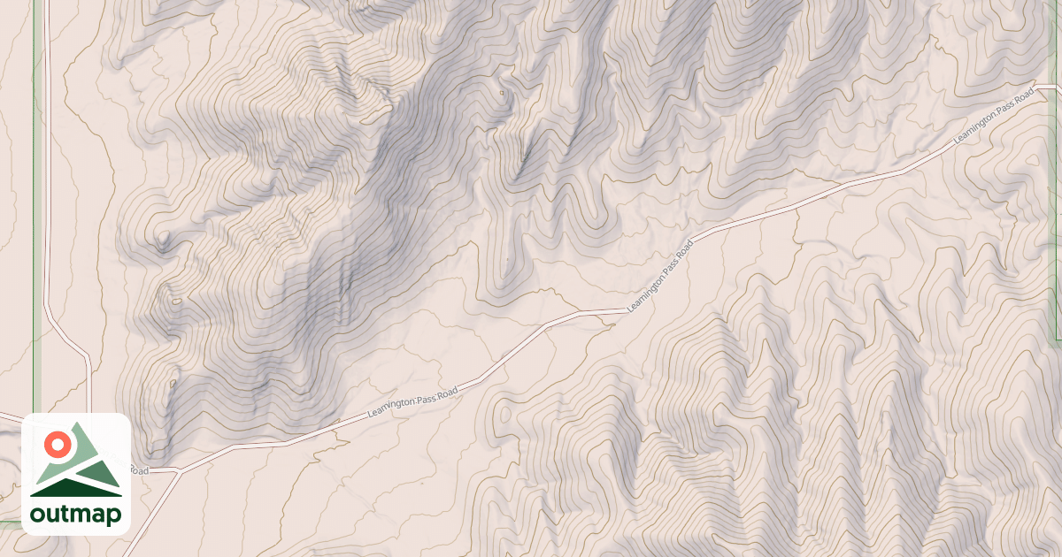 Map of LEAMINGTON PASS