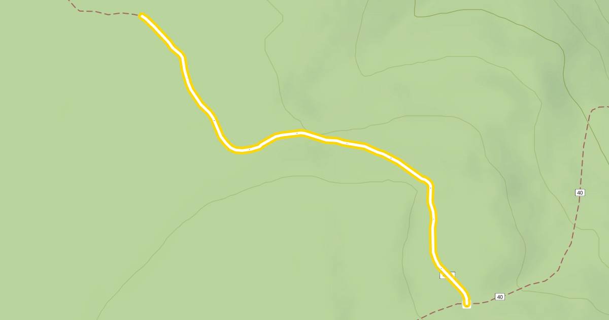 Map preview of Flagline Tie Trail #40.3