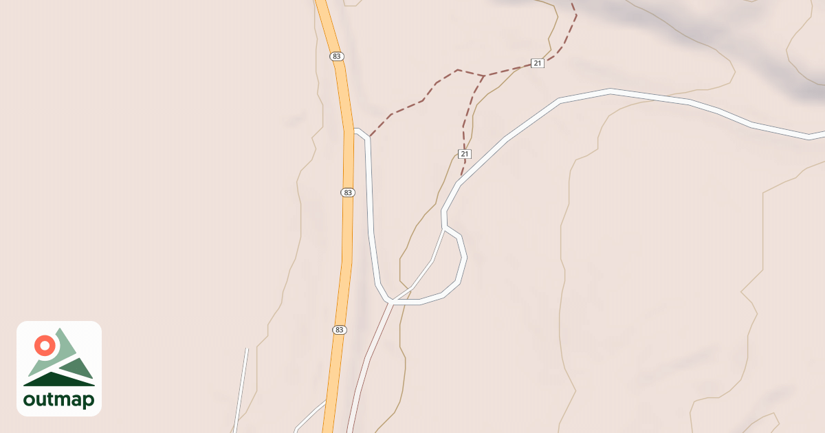 Map of BOND CREEK TRAILHEAD
